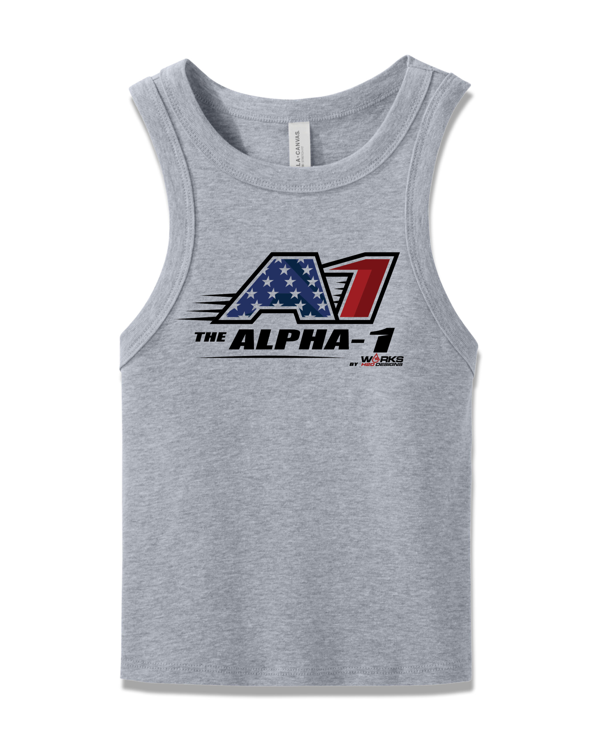 A1 Red, White & Blue Women’s Racerback Crop